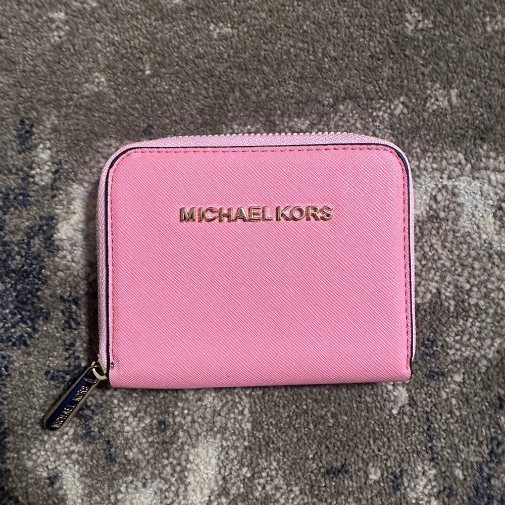 Michael Kors Pink Zip-Around Wallet